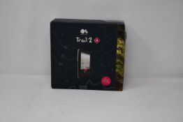 A boxed as new Ordnance Survey Trail 2 GPS hiking device.