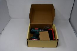 One Bosch Universal Impact 700 and one Hychika DD-12BC Cordless Drill Driver Kit, both boxed as