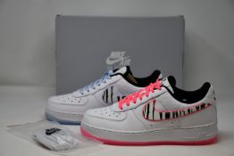 A pair of as new Nike Air Force 1 '07 trainers (UK 7).