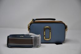 An as new Marc Jacobs Snapshot bag in skyline blue/multi (RRP from £300).