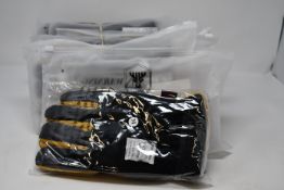 Ten pairs of as new Ozone leather gloves; deerskin suede palm, polar fleece back and heatlock