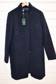 An as new Hobbs London Melinda coat in navy (UK 12 - RRP £360).