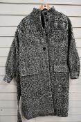 An as new The Kooples Fuzzy Screen coat (Size 32 - RRP €495).
