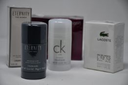 A Calvin Klein Euphoria eau de parfum (50ml), Lacoste L.12.12 Blanc -Pure eau de toilette (50ml),