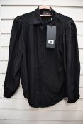 An as new The Kooples black satin shirt (Size 1- RRP €185).
