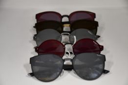 Two pairs of as new Pepe Jeans Magan sunglasses together with three pairs of Pepe Jeans Serenity