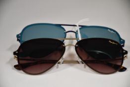 Two pairs of as new Pepe Jeans Milo sunglasses (No cases).