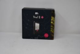 A boxed as new Ordnance Survey Trail 2 GPS hiking device.