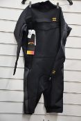 An as new Billabong S42M68 wetsuit in antique black (MS - RRP £159).