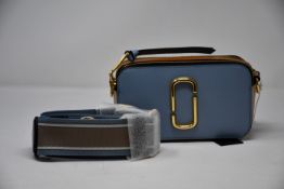 An as new Marc Jacobs Snapshot bag in skyline blue/multi (RRP from £300).