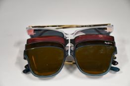 Four pairs of as new Pepe Jeans Luna sunglasses (No cases).