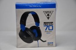 A pair of boxed as new Turtle Beach Ear Force Recon 70 gaming headset (Wired).