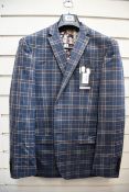 An as new Ben Sherman check suit jacket with retro speaker lining (40 Short - RRP £119).
