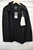 One as new Gloverall Admirality Black Peacoat size S (MC3218EM-CPC).