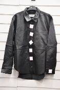 An as new One Teaspoon Osbourne leather shirt (M - RRP $329).