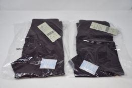 Two pairs of as new Sweaty Betty High Shine 7/8 workout leggings (XS - RRP £70 each).