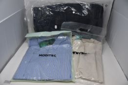 An as new Moditec high collar reversible tactical jacket (S), Moditec T-shirt (S) and Moditec