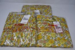 Three items of as new Faithfull The Brand clothing; Celia skort (L), Agathe mini dress (M) and