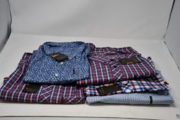 Five men's as new Ben Sherman shirts to include: one Ben Sherman Short Sleeve Floral Print shirt