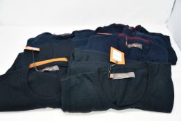 Five as new Ben Sherman crew neck jumpers (Sizes M, 3 x XL, 1 x 4XL - RRP £42 each).
