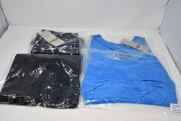 Four items of as new Sweaty Betty workout clothing; two Stamina workout bras (L - RRP £35 each),