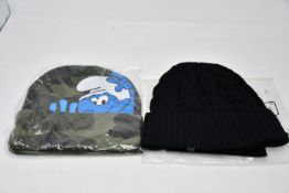 An as new Supreme Smurf beanie hat together with a The Kooples wool hat (RRP €75).