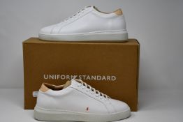 A pair of as new Uniform Standard Series 8 leather trainers (UK 7 - RRP £140).
