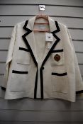 An as new Sandro blazer style cardigan (Size 0).