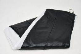 A pair of as new Oui black vegan leather trousers (Size 34 - RRP £120).