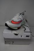 A pair of as new Nike Air Zoom Alphafly Next% trainers (UK 11).
