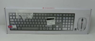 A boxed as new Cherry DW9000 Rechargeable Wireless Keyboard and Mouse Set (Model: JD-9000GB-1) (