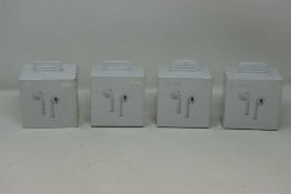 Four boxed as new pair of Candi London i12 TWS Wireless Bluetooth 5.0 Earbuds (Boxes sealed).