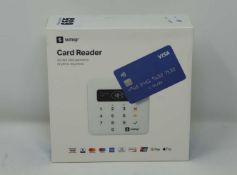 A boxed as new SumUp Air Contactless & Chip and Pin Card Payment Reader in White (Model: