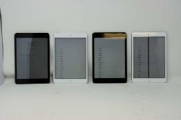 SOLD FOR PARTS: Three pre-owned Apple iPad mini (Wi-Fi Only/1st Gen) A1432; 2 x Black (one with
