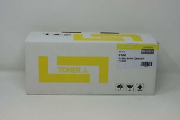 A boxed as new Non-Original Yellow Toner Cartridge compatible with UTAX PK-5017Y (box opened).