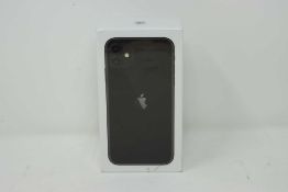 A boxed as new Apple iPhone 11 (Global/A2221) 64GB in Black (Box sealed) (Checkmend report ID: