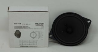 Two boxed as new Vistaton FR 10 F 4622 10cm Speakers.