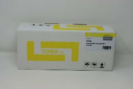 A boxed as new Non-Original Yellow Toner Cartridge compatible with UTAX PK-5017Y (box opened).