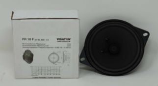 Two boxed as new Vistaton FR 10 F 4622 10cm Speakers.