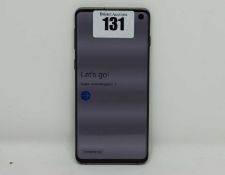 SOLD FOR PARTS: A pre-owned Samsung Galaxy S10 SM-G973F/DS in Black (Checkmend report ID: