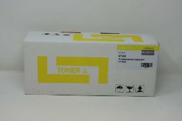 A boxed as new Non-Original Yellow Toner Cartridge compatible with UTAX PK-5017Y (box opened).