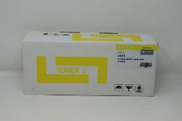 A boxed as new Non-Original Yellow Toner Cartridge compatible with UTAX PK-5017Y (box opened).