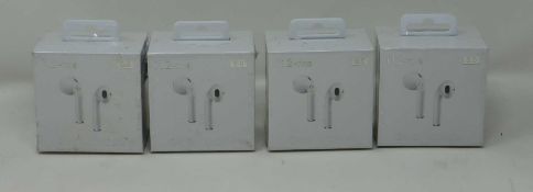 Four boxed as new pair of Candi London i12 TWS Wireless Bluetooth 5.0 Earbuds (Boxes sealed).