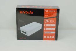 A boxed as new Tenda IEEE802.3at PoE Injector (Model: PoE30G-AT) (Box sealed).