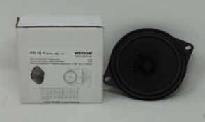 Two boxed as new Vistaton FR 10 F 4622 10cm Speakers.