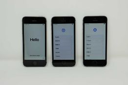 SOLD FOR PARTS ONLY: Three pre-owned iPhone SE (Global/Sprint/A1723) (All iCloud locked, sold for