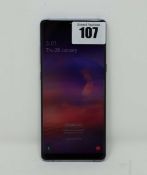 A pre-owned Samsung Galaxy Note 8 SM-N950N 64GB in Orchid Grey (FRP clear. Faulty screen - slight