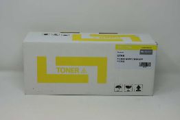 A boxed as new Non-Original Yellow Toner Cartridge compatible with UTAX PK-5017Y (box opened).