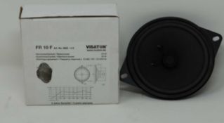 Two boxed as new Vistaton FR 10 F 4622 10cm Speakers.
