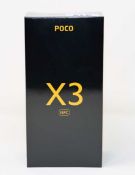 A boxed as new Xiaomi Poco X3 NFC 64GB Dual Sim in Shadow Gray (Box sealed) (Checkmend report